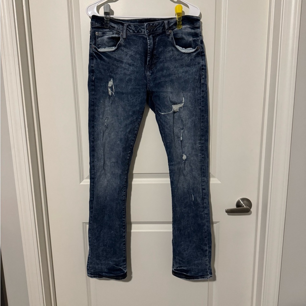 aero distressed jeans